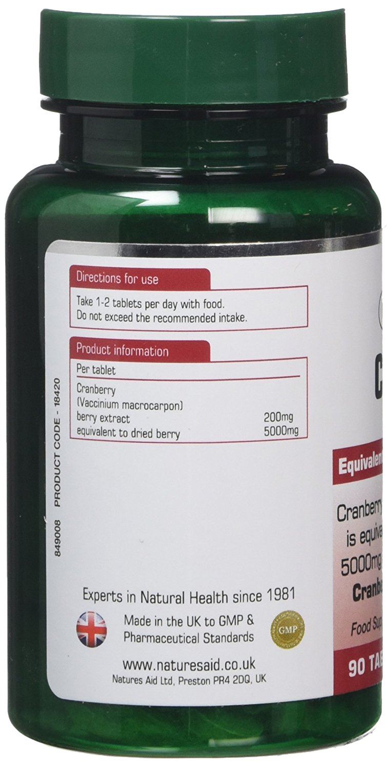 Vegan Cranberry 5000mg 30 Tablets BBE 10.2026