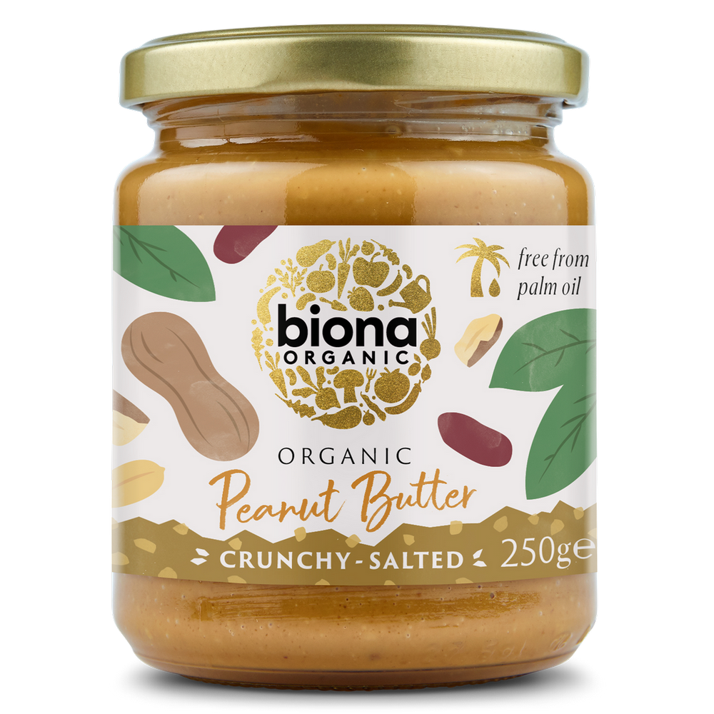 Organic Peanut Butter Crunchy With Salt 250g
