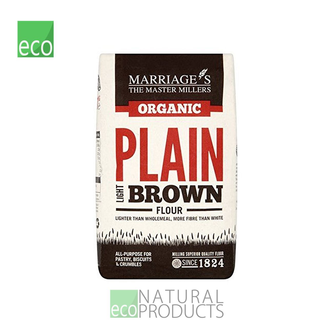 Plain Brown Flour 1kg BBE 24.11.2025