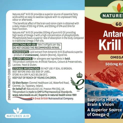 Krill Oil Omega 3 60 Softgels