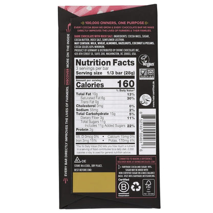 60% Dark Chocolate Pink Himalayan Salt Chocolate Bar 90g - Divine Chocolate - Chocolate - Eco Natural Products