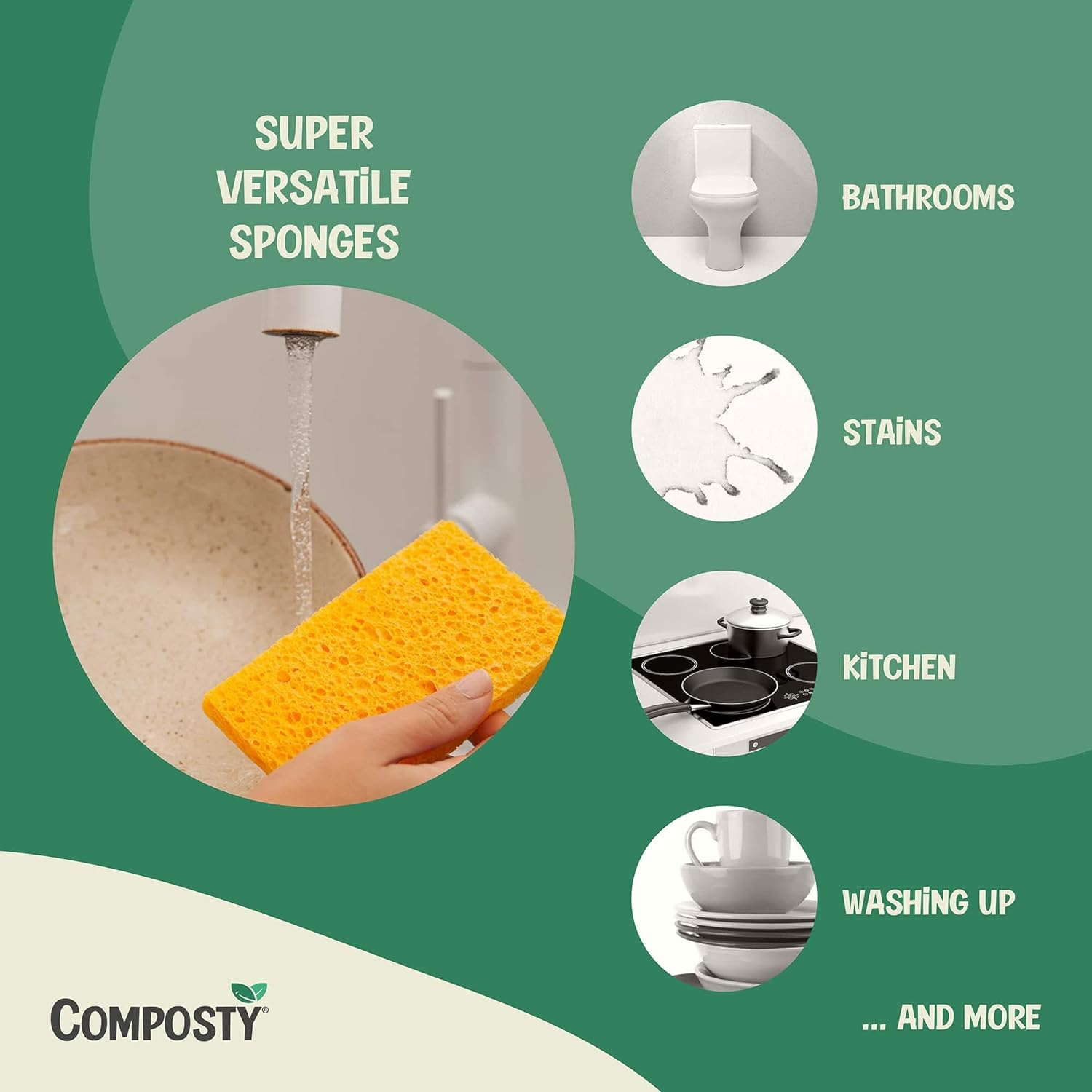 Composty® Eco Sponges 12 Pack
