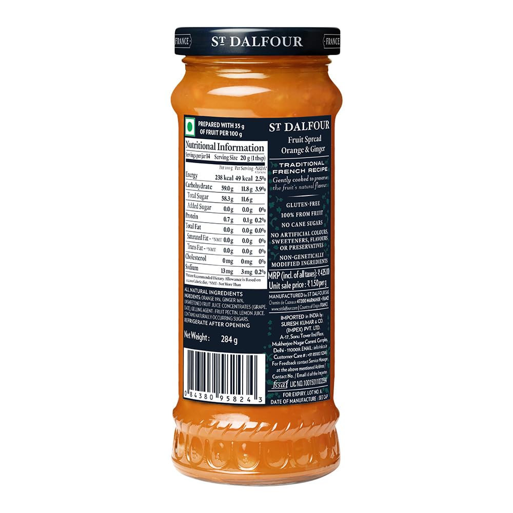 Orange & Ginger Fruit Spread 284g