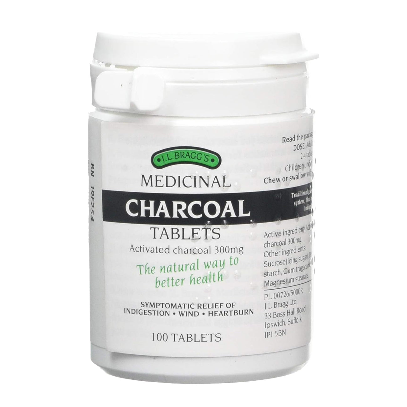 Charcoal 300mg 100 tablets