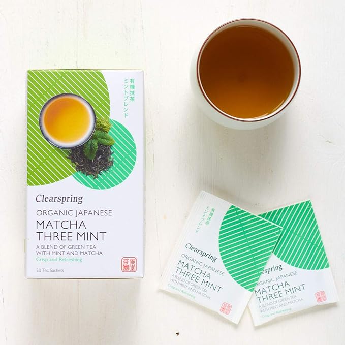 Organic Japanese Matcha Three Mint Green Tea 20bags