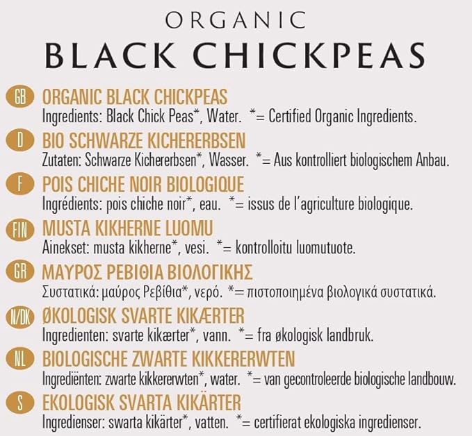 Organic Black Chickpeas 400g