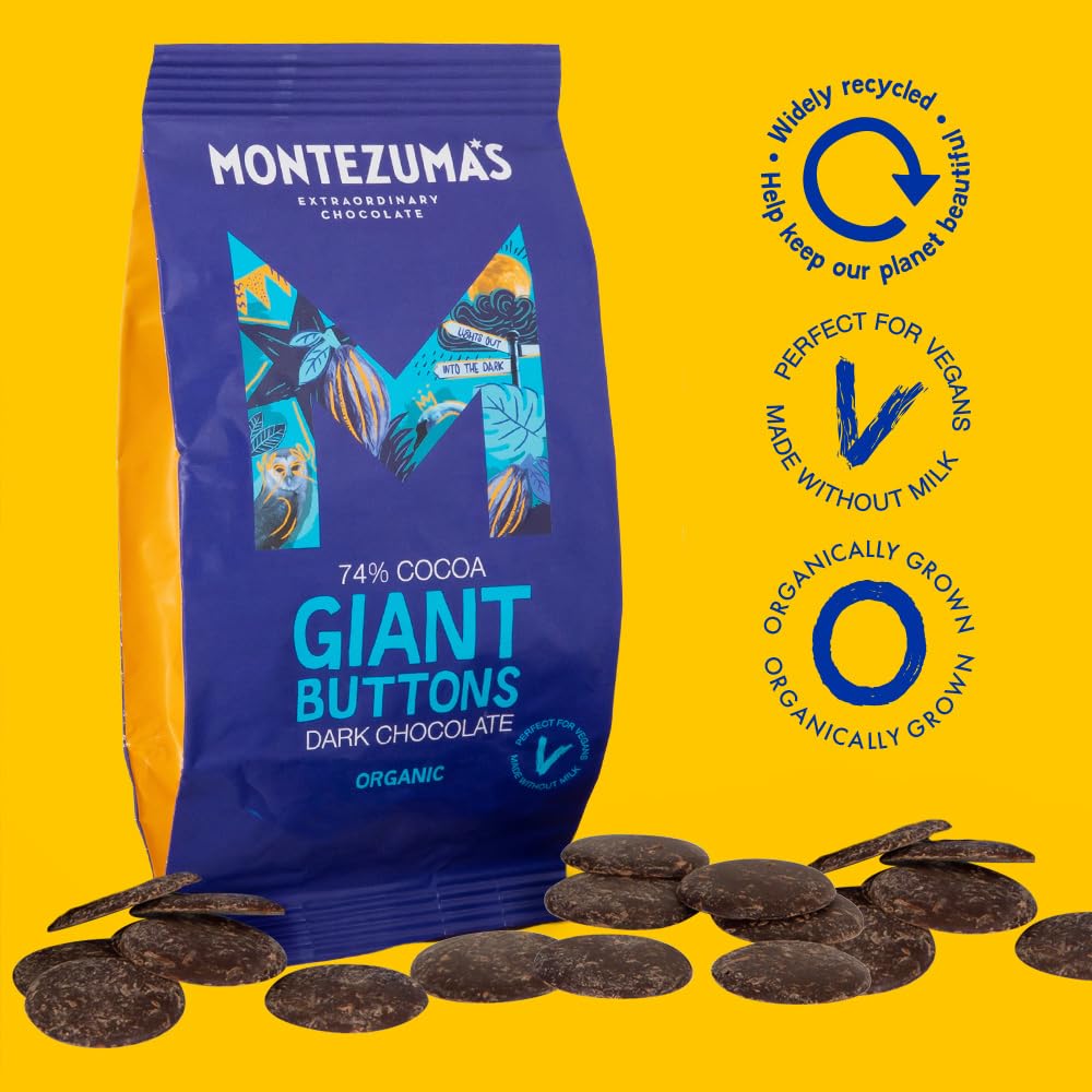 Giant Buttons Dark Chocolate 74% 180g