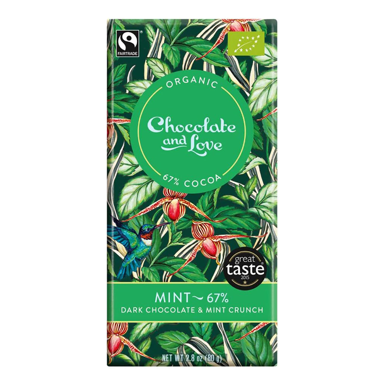 Dark Chocolate & Mint Crunch 67% 80g