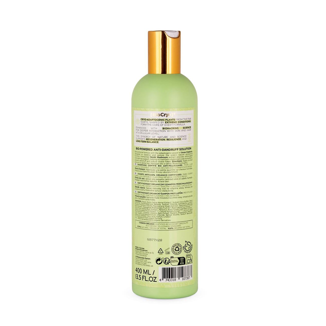 Organic BioCryo Anti Dandruff Sensitive Scalp Shampoo 400ml