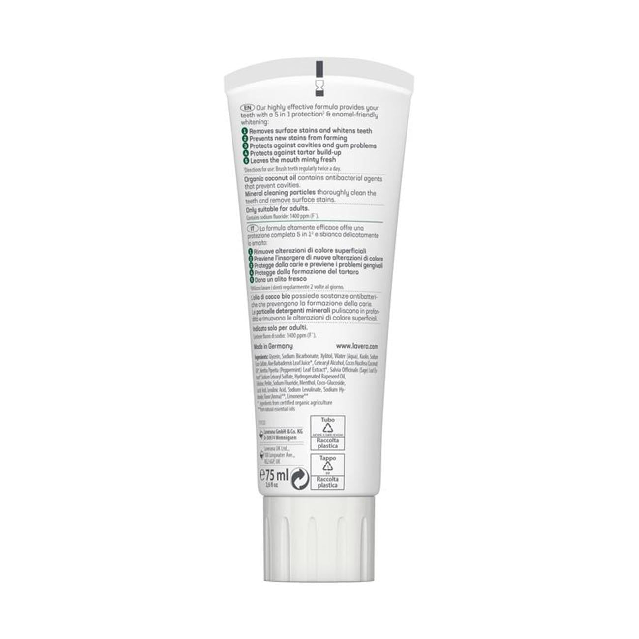 Organic Sensitive Whitening Toothpaste with Fluoride New 75ml BBE 09.2026