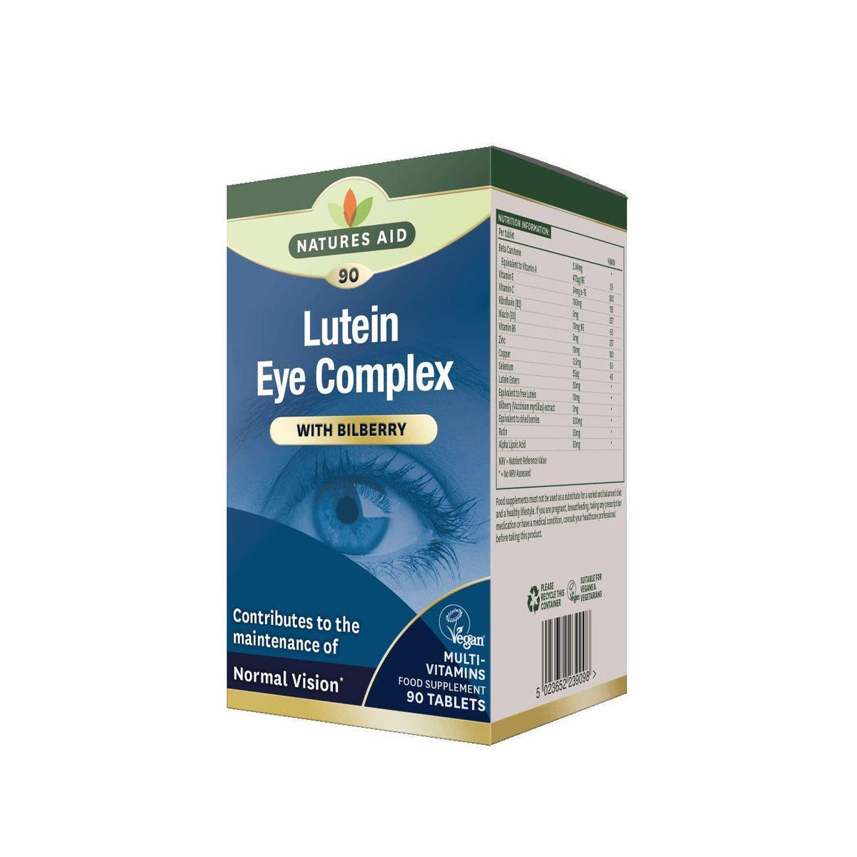 Lutein Eye Complex with Bilberry 90 Tablets