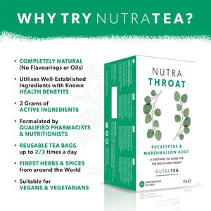 Nutratea Nutra Throat Tea Herbal Tea 20bags