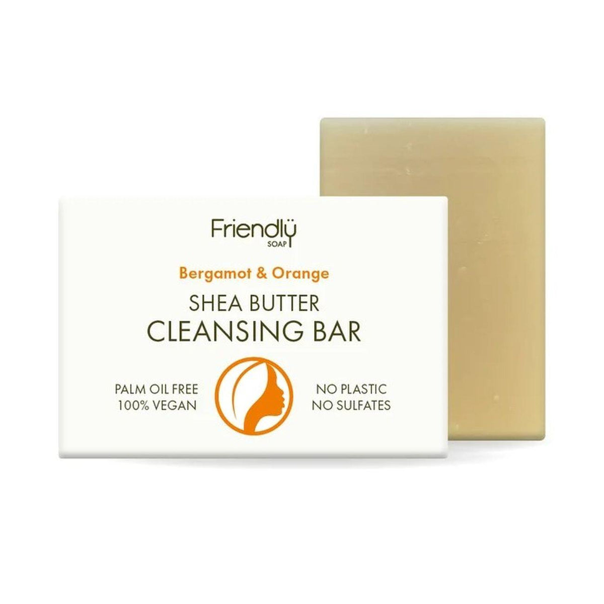 Shea Butter Cleansing Bar Bergamot & Orange Soap 95g