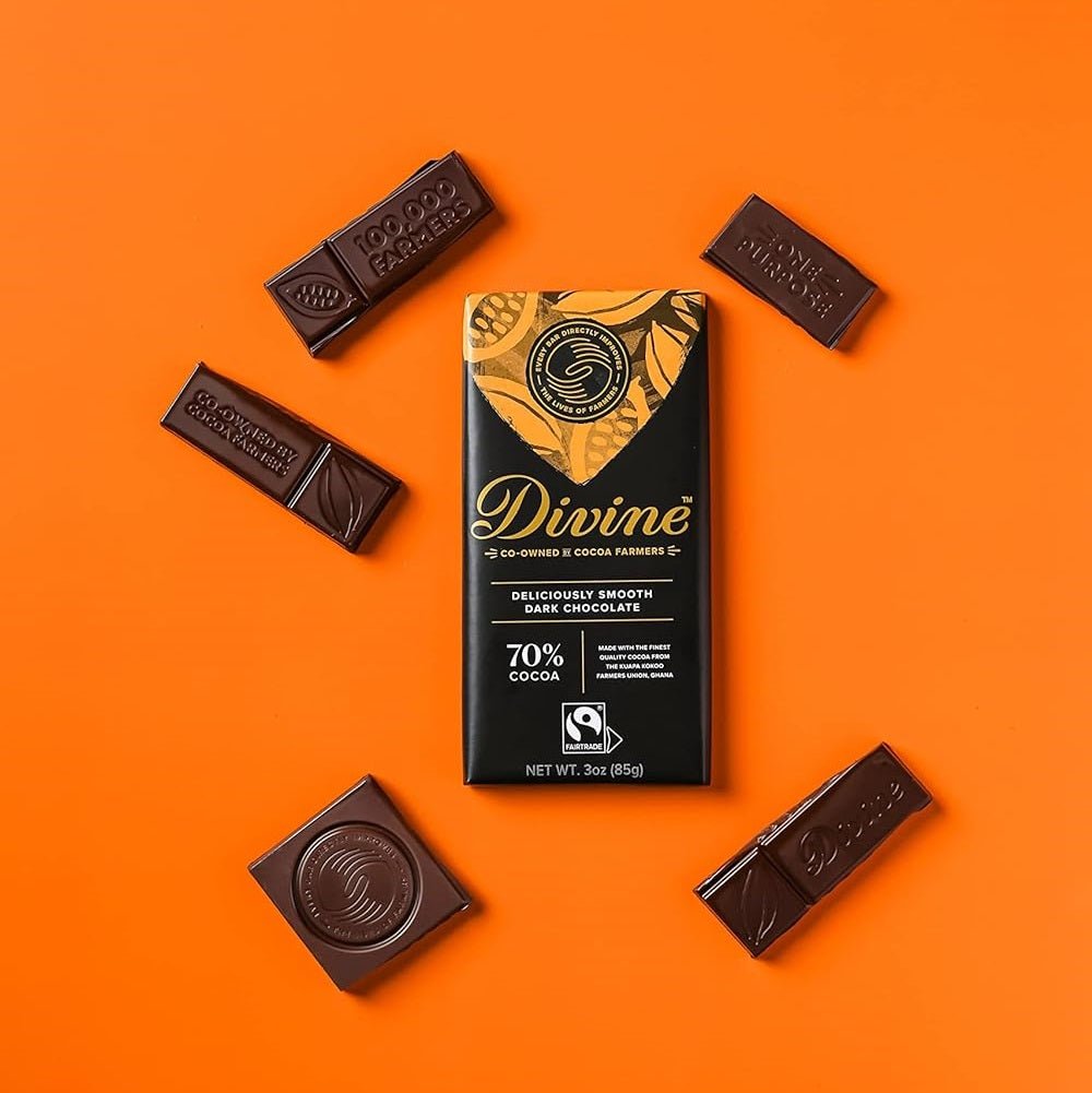 70% Dark Chocolate Bar 90g - Divine Chocolate - Chocolate - Eco Natural Products