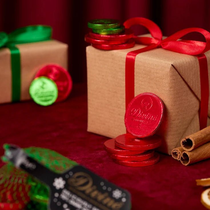 70% Dark Chocolate Coin Bag 65g - Divine Chocolate - Chocolates - Divine Chocolate