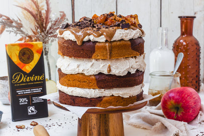 70% Dark Chocolate Ginger & Orange Bar 90g - Divine Chocolate - Chocolate - Eco Natural Products