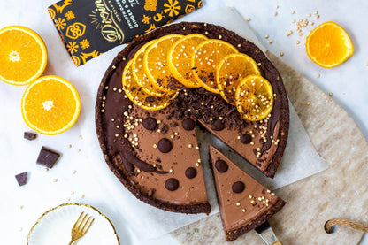 70% Dark Chocolate Ginger & Orange Bar 90g - Divine Chocolate - Chocolate - Eco Natural Products