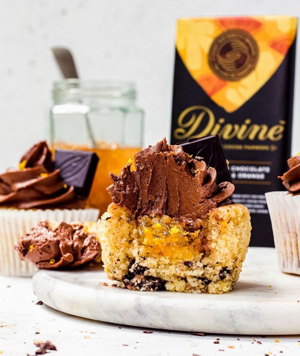 70% Dark Chocolate Ginger & Orange Bar 90g - Divine Chocolate - Chocolate - Eco Natural Products