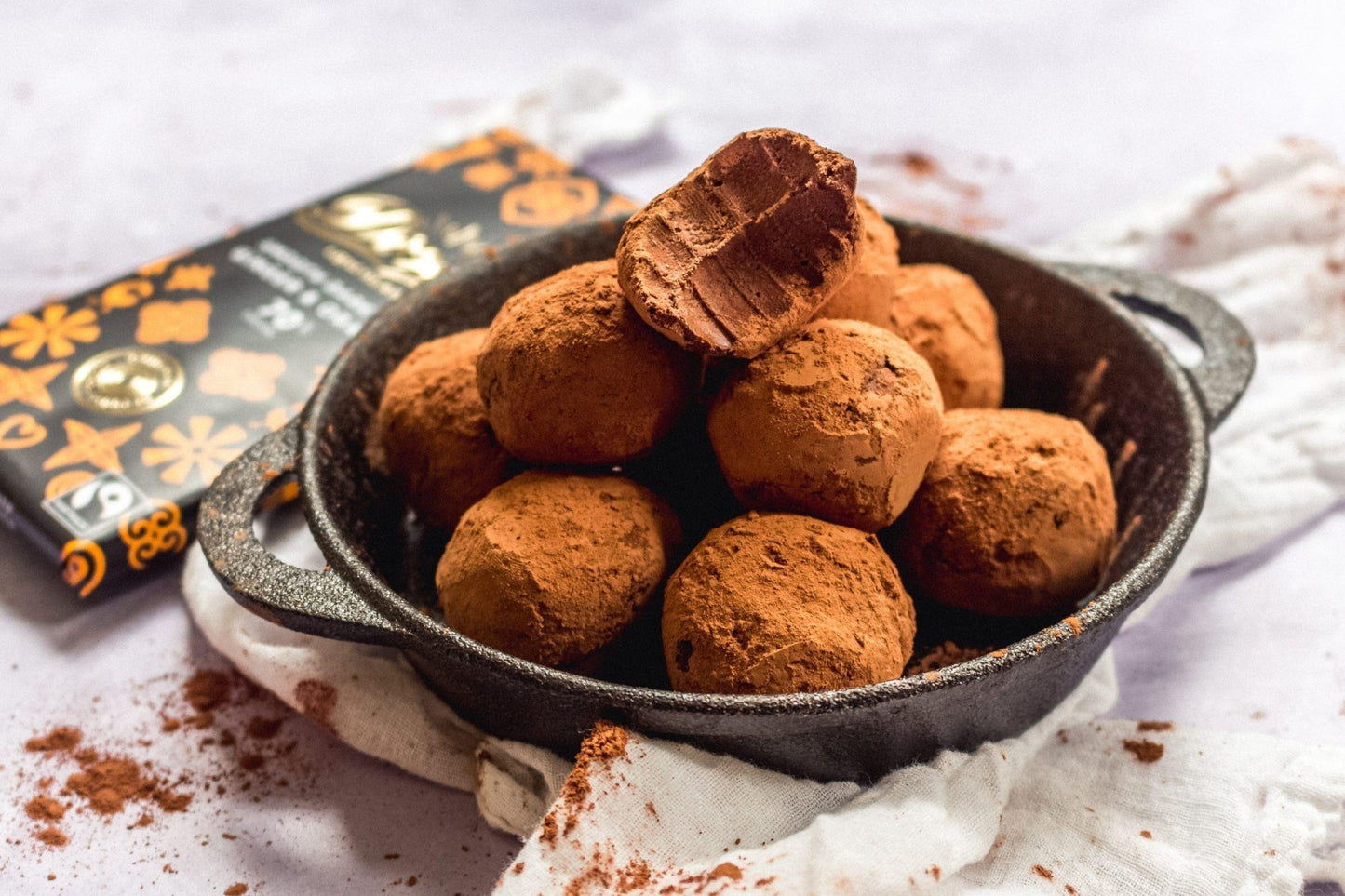 70% Dark Chocolate Ginger & Orange Bar 90g - Divine Chocolate - Chocolate - Eco Natural Products