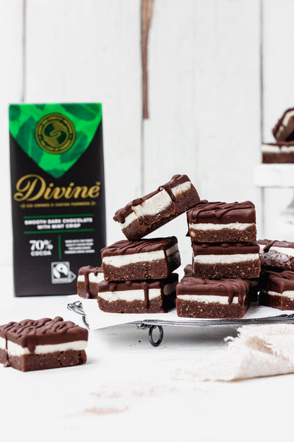 70% Dark Chocolate Mint Crisp Bar 90g - Divine Chocolate - Chocolate - Eco Natural Products