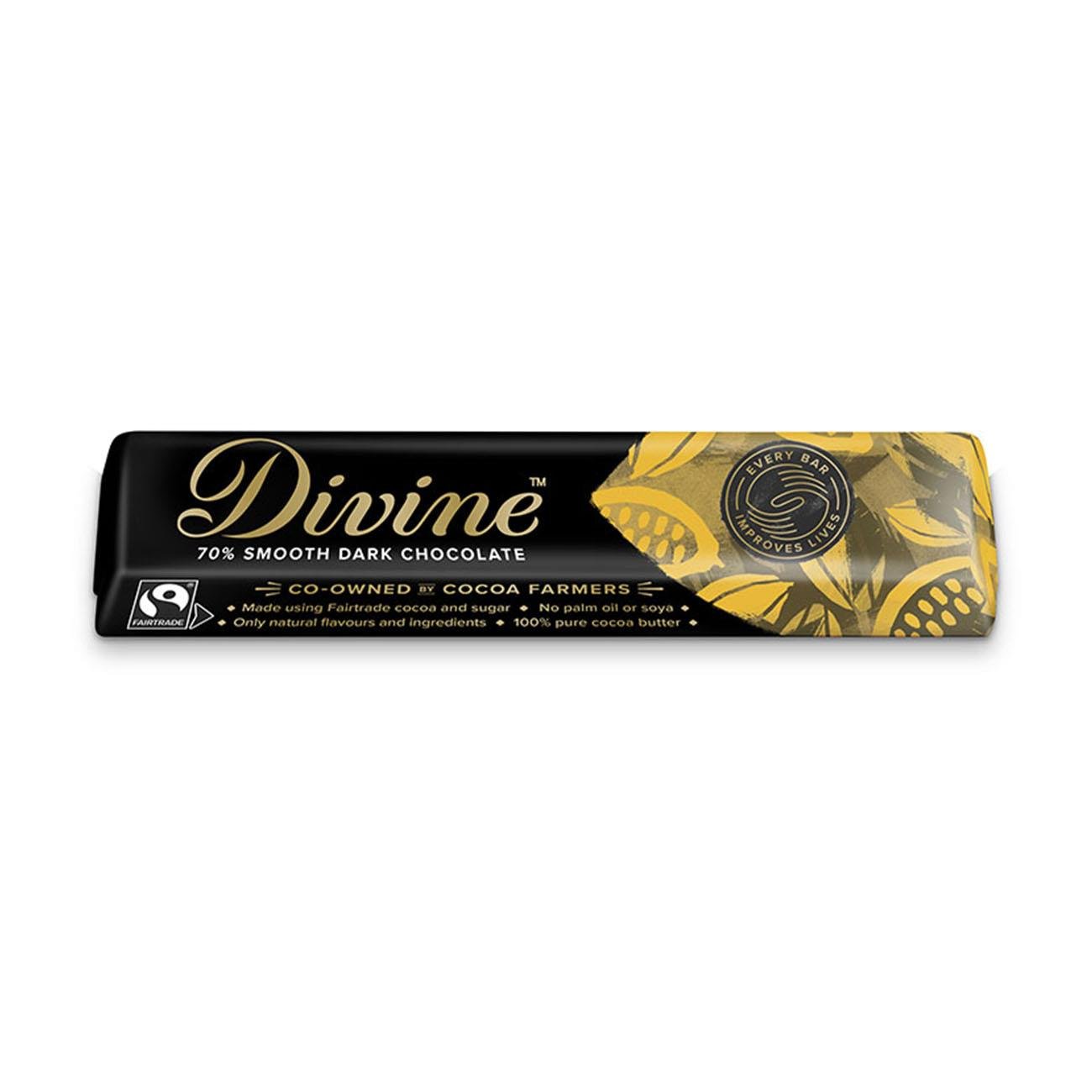 70% Dark Chocolate Small Bar 35g - Eco Natural Products - Divine Chocolate - Chocolate