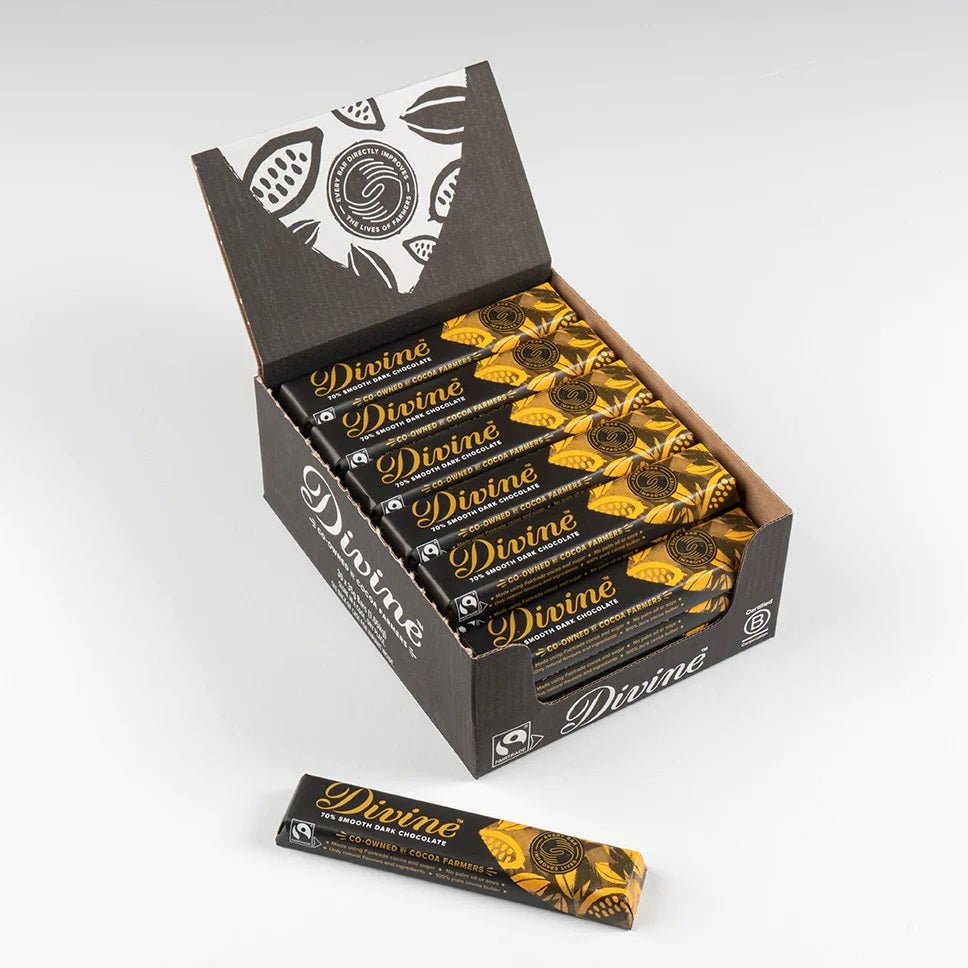 70% Dark Chocolate Small Bar 35g - Eco Natural Products - Divine Chocolate - Chocolate