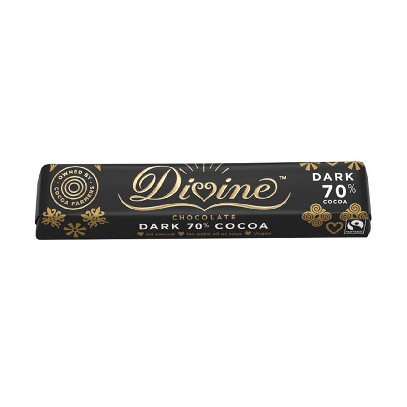 70% Dark Chocolate Small Bar 35g - Eco Natural Products - Divine Chocolate - Chocolate