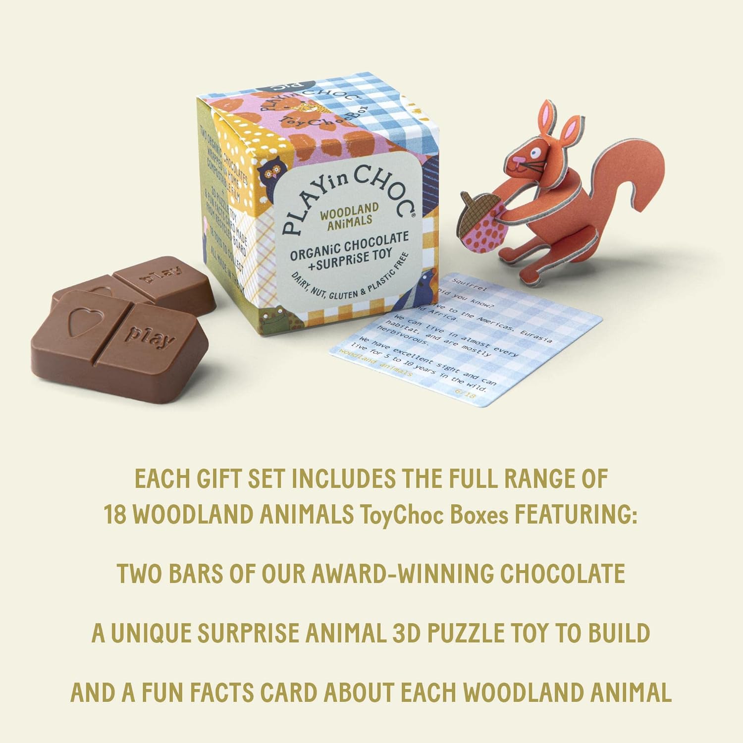 ToyChoc Box Woodland Animals 50g