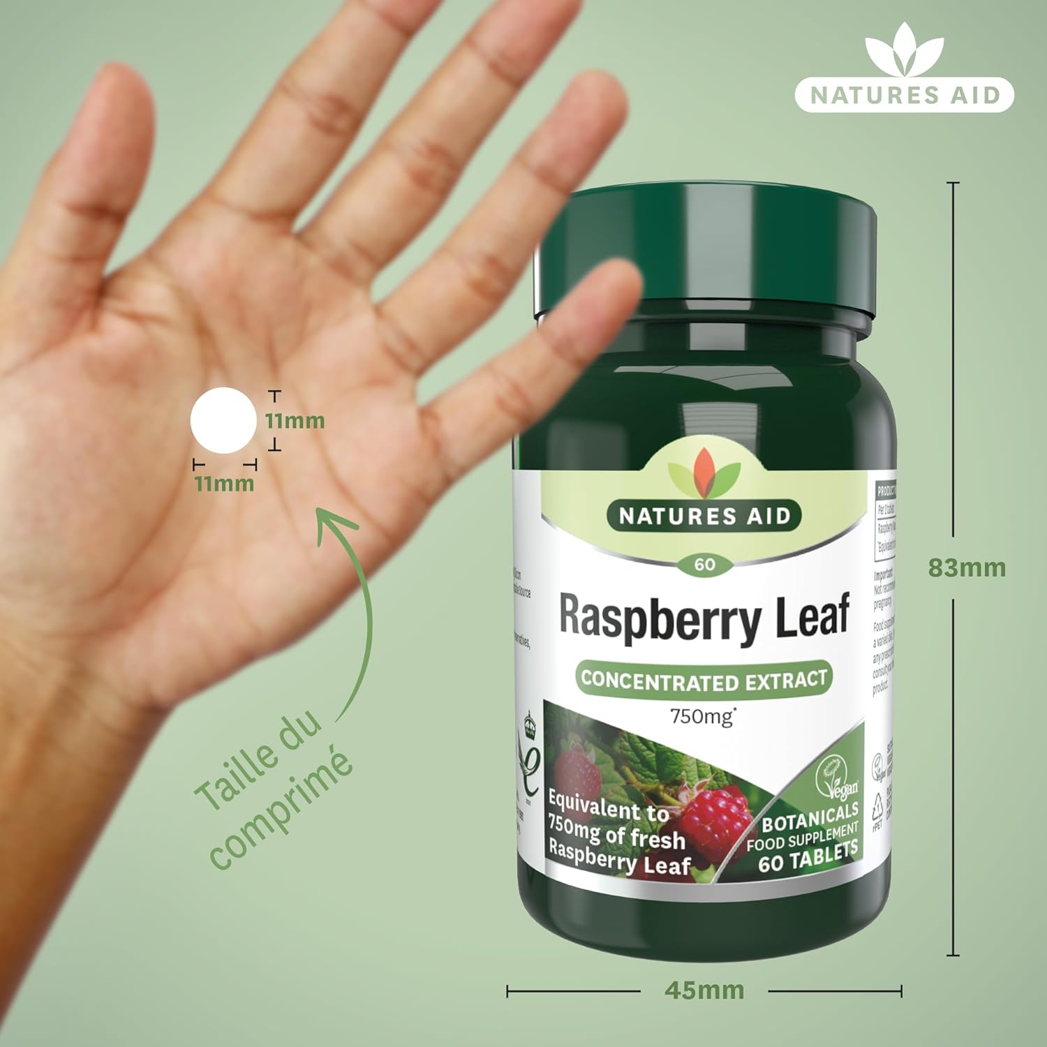 Raspberry Leaf 375mg 60 Tablets