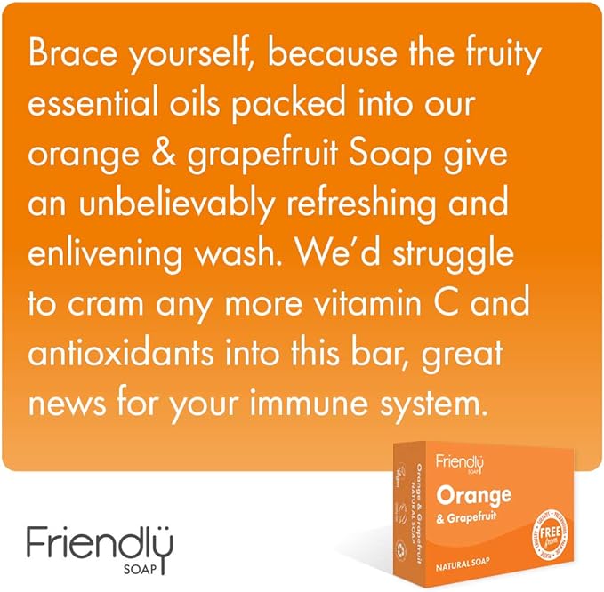 Orange and Grapefruit Essential Oil Soap 95g