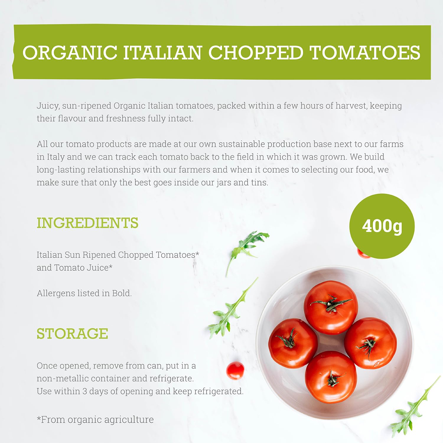 Chopped Tomatoes Tin 400g