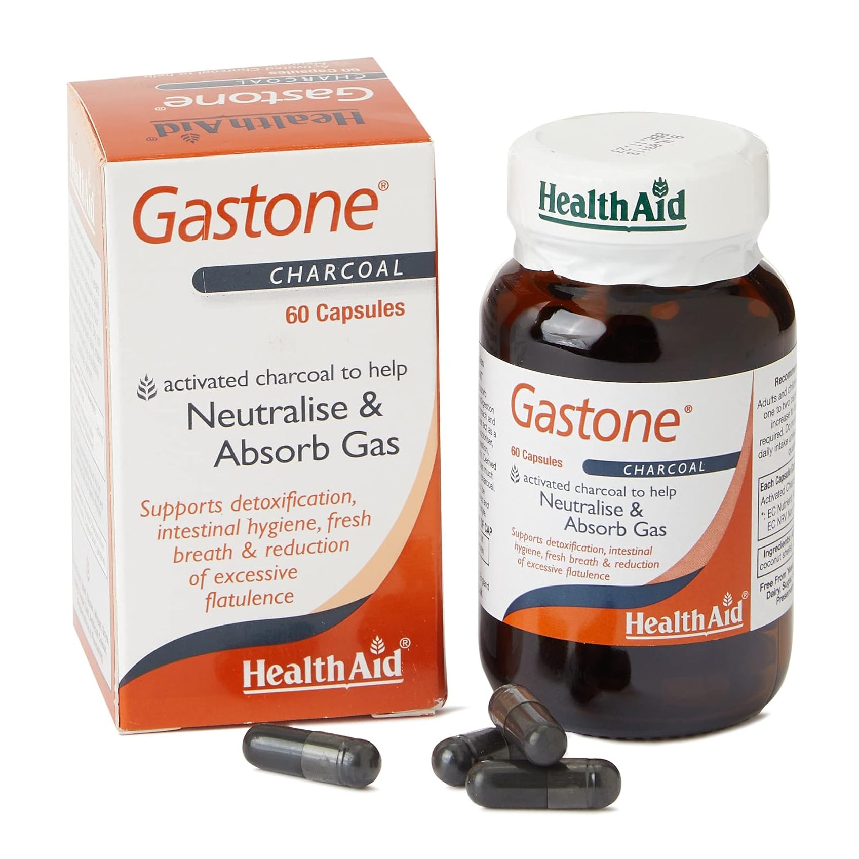 Gastone (Activated Charcoal) 60 Capsules