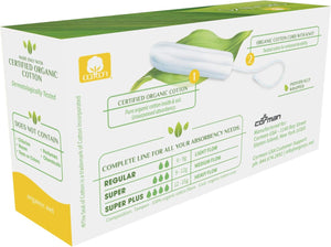 Organic Cotton Tampons Regular 16 per pack