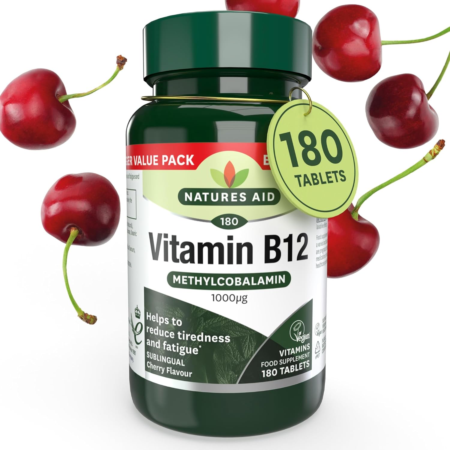 Vitamin B12 Methylcobalamin Sublingual 1000ug 180 Tablets
