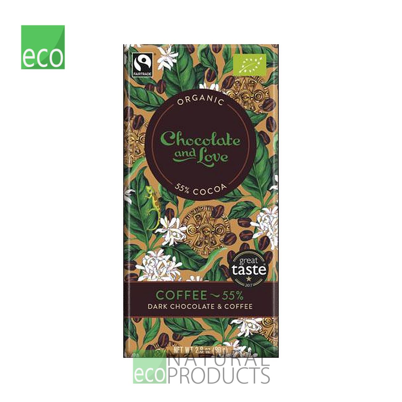 Dark Chocolate & Coffee 55% 80g BBE 25.09.26