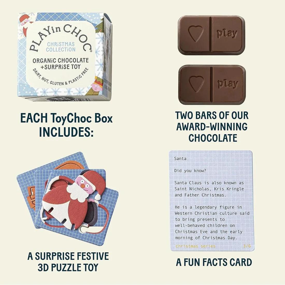 Playin Choc - Christmas - Kids - Box Collection - 50g
