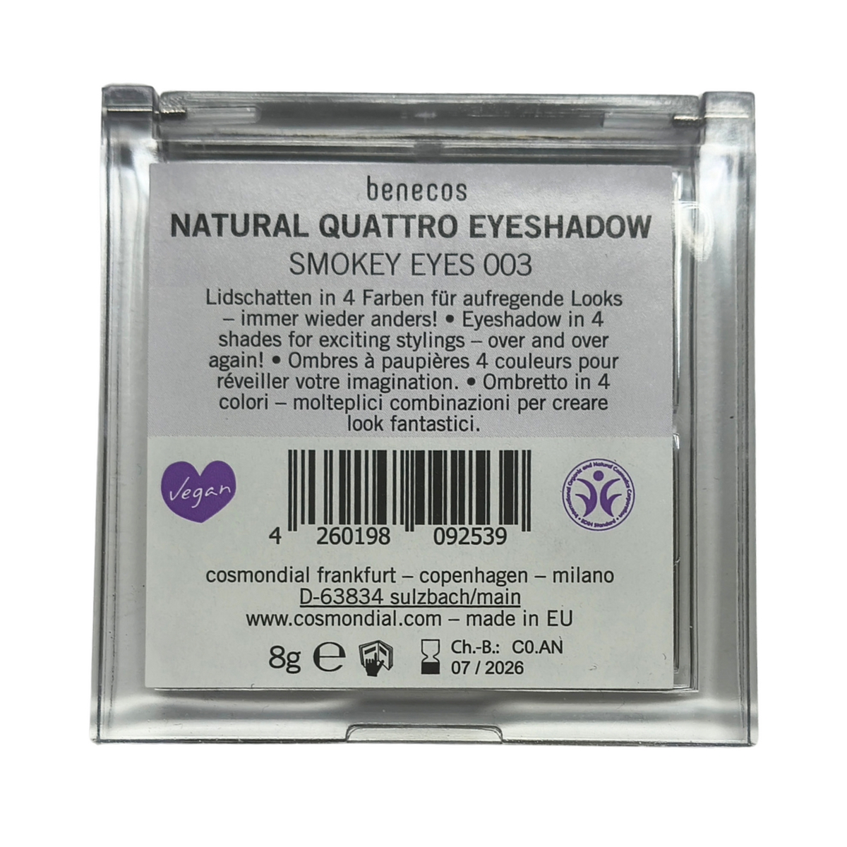Quattro Eyeshadow Smokey E003 8g BBE 07.2026