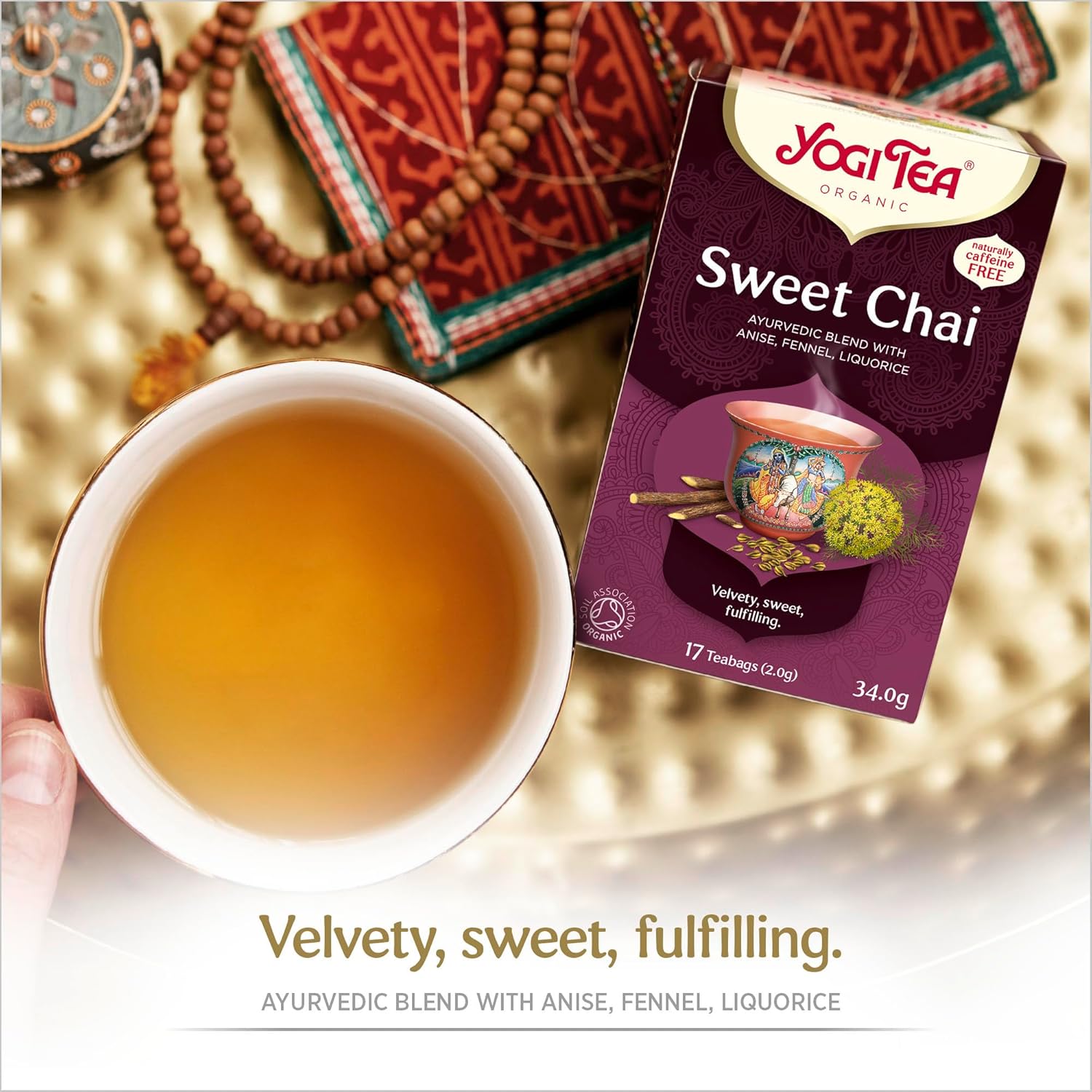 Yogi Tea Organic Sweet Chai Tea 17 Bags lifestyle image