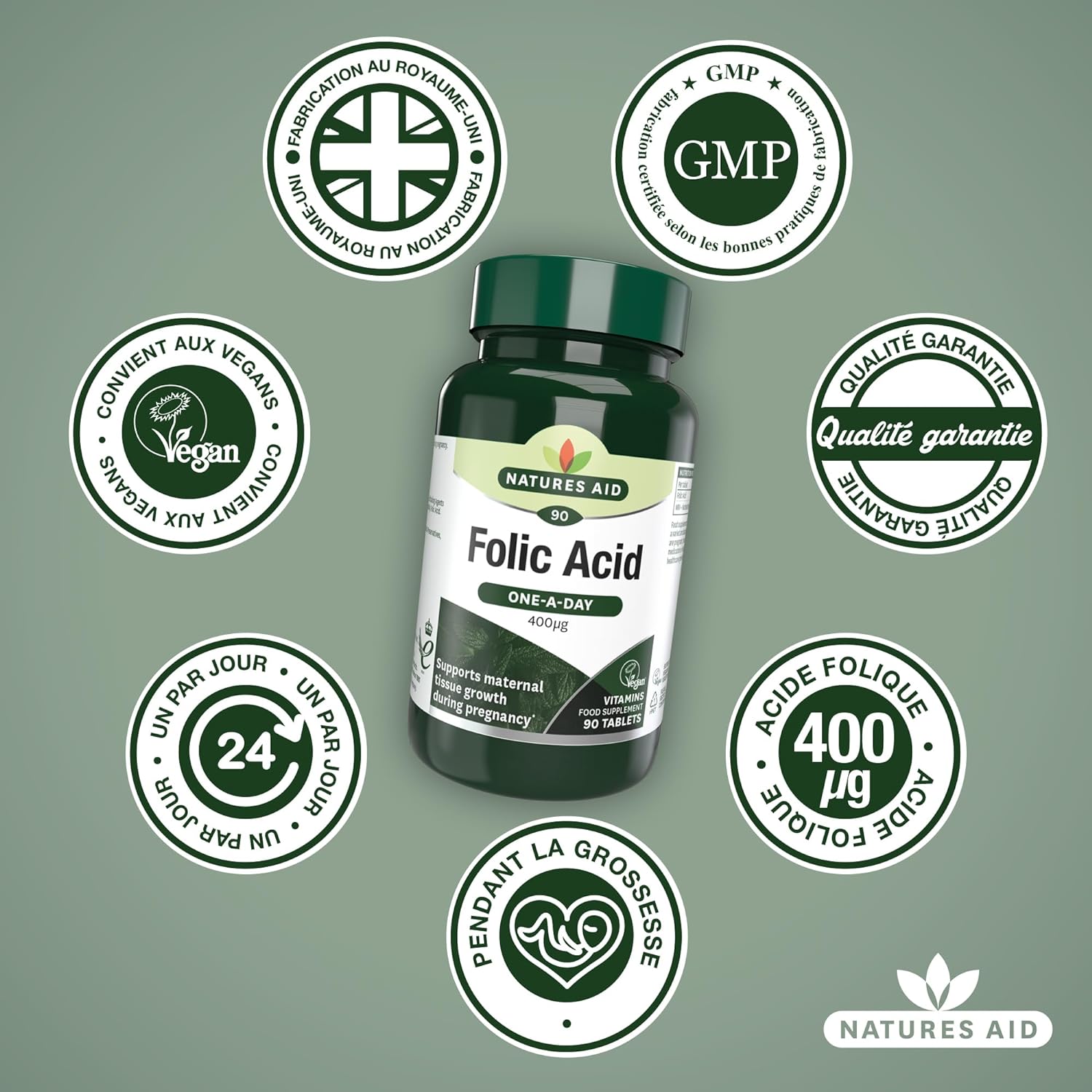 Folic Acid 400ug 90 Tablets