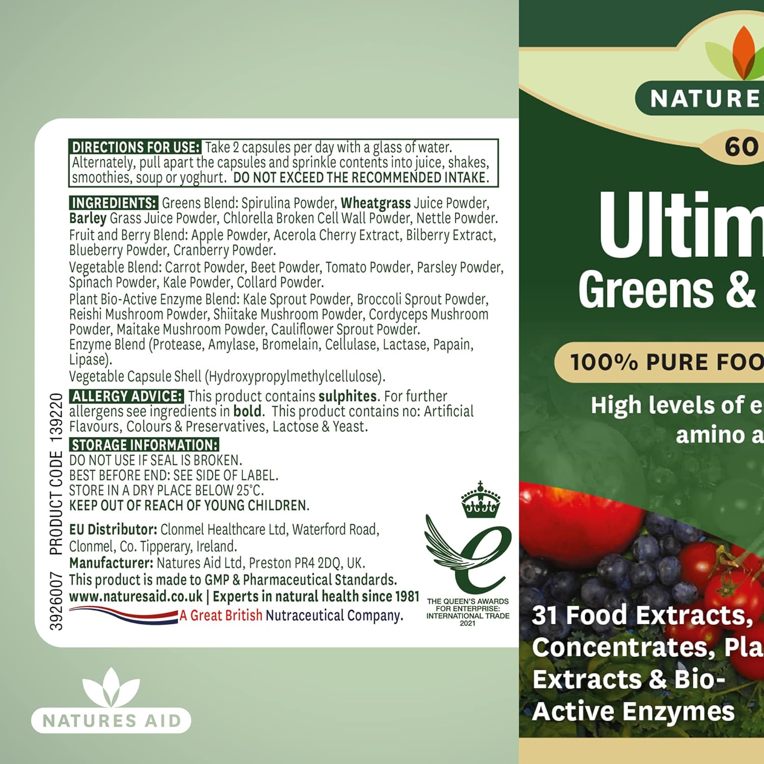 Ultimate Greens & Berries 60 Capsules