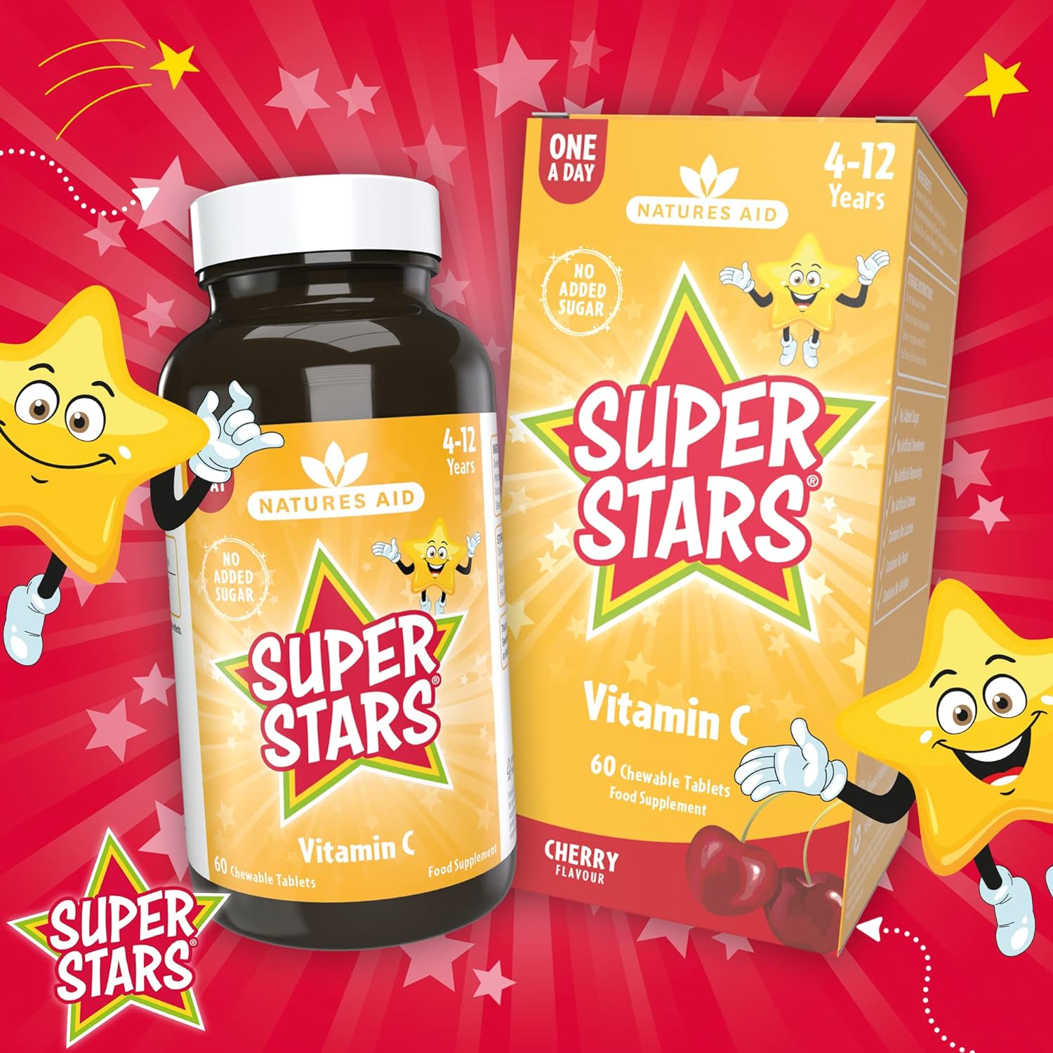 Super Stars Vitamin C 60 Chewable Tablets