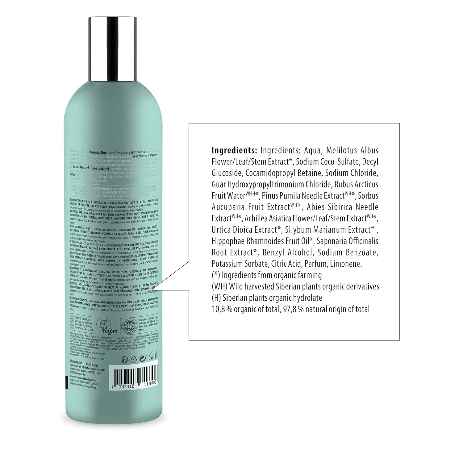 Volume & Freshness Shampoo Oily Hair Hydrolate 400ml