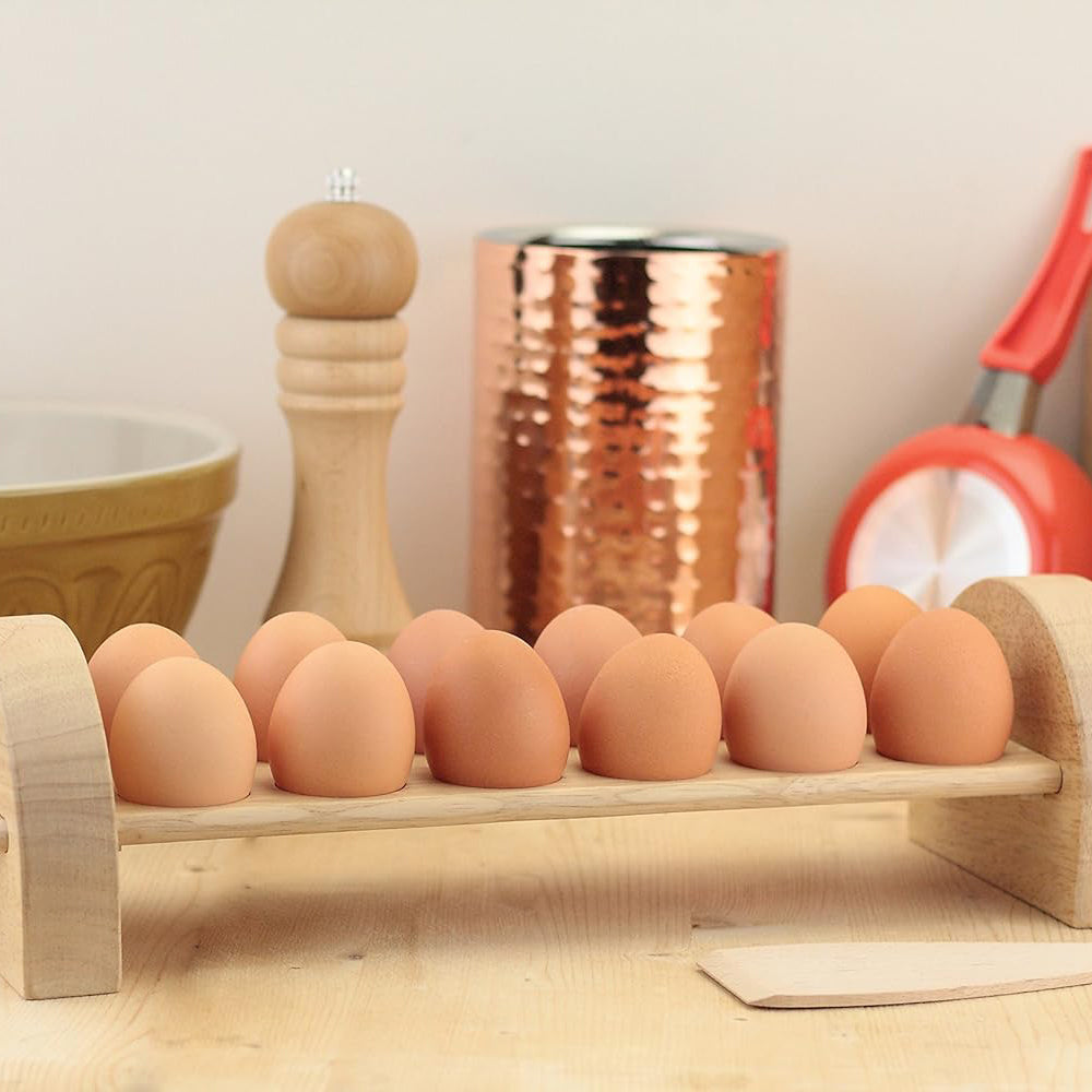 Wooden Rack 12 Eggs - Faded Box