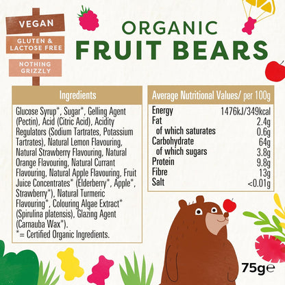 Organic Jelly Bears Tutti Fruitti 75g BBE 30.04.2025