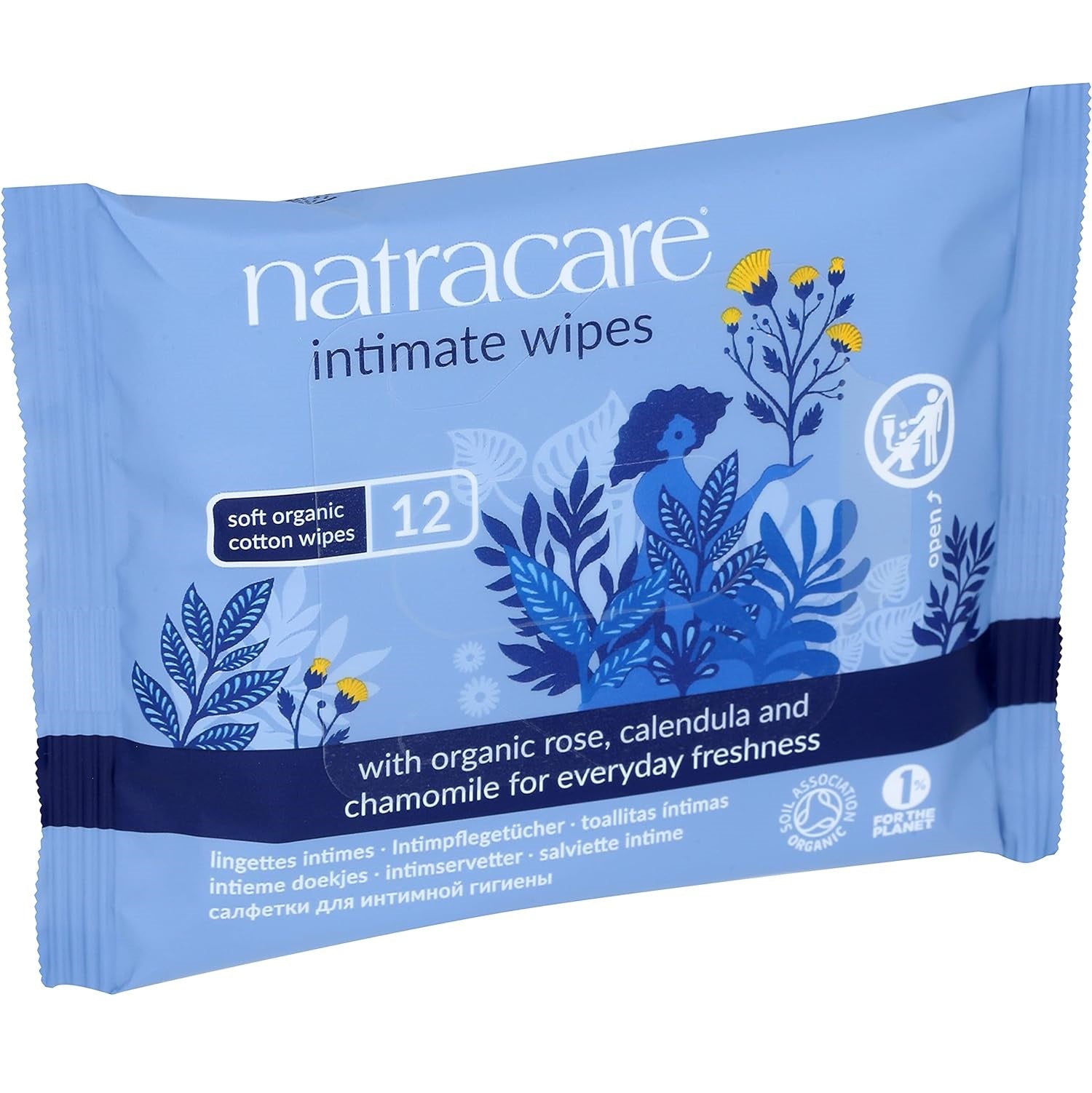Cotton Intimate Wipes 12 Per Pack