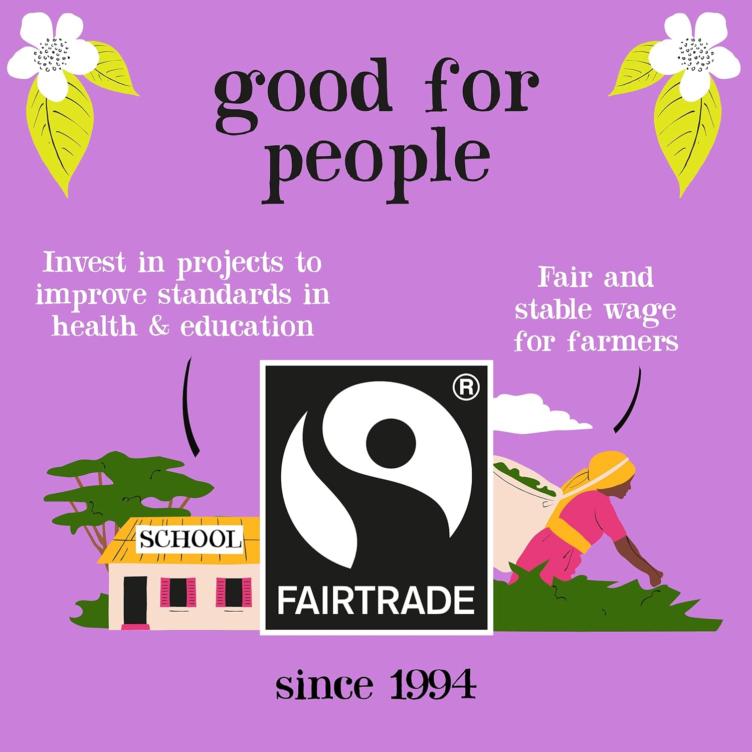 Organic Fairtrade Everyday Decaf Tea 40 bags
