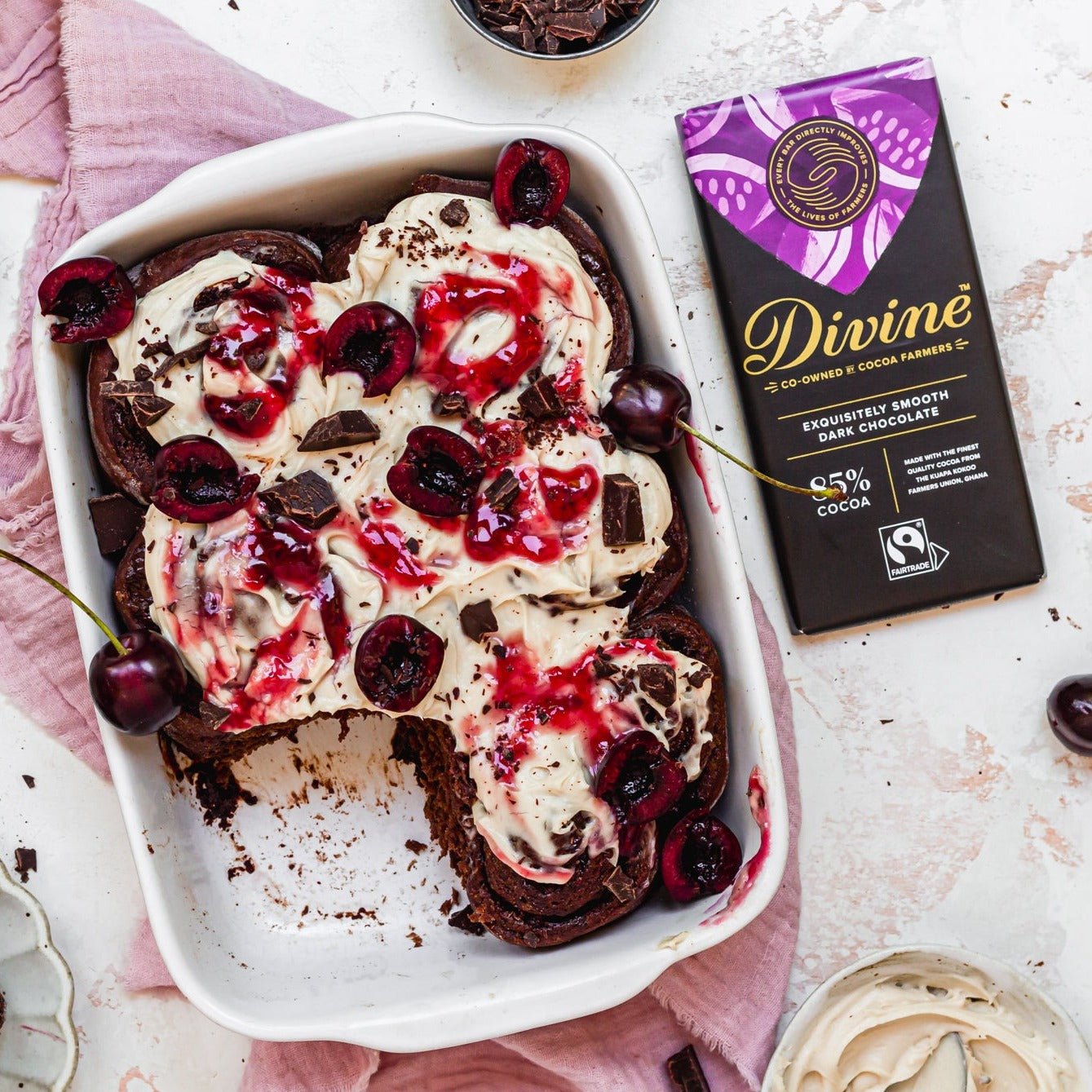 85% Dark Chocolate Bar 90g - Divine Chocolate - Chocolate - Eco Natural Products