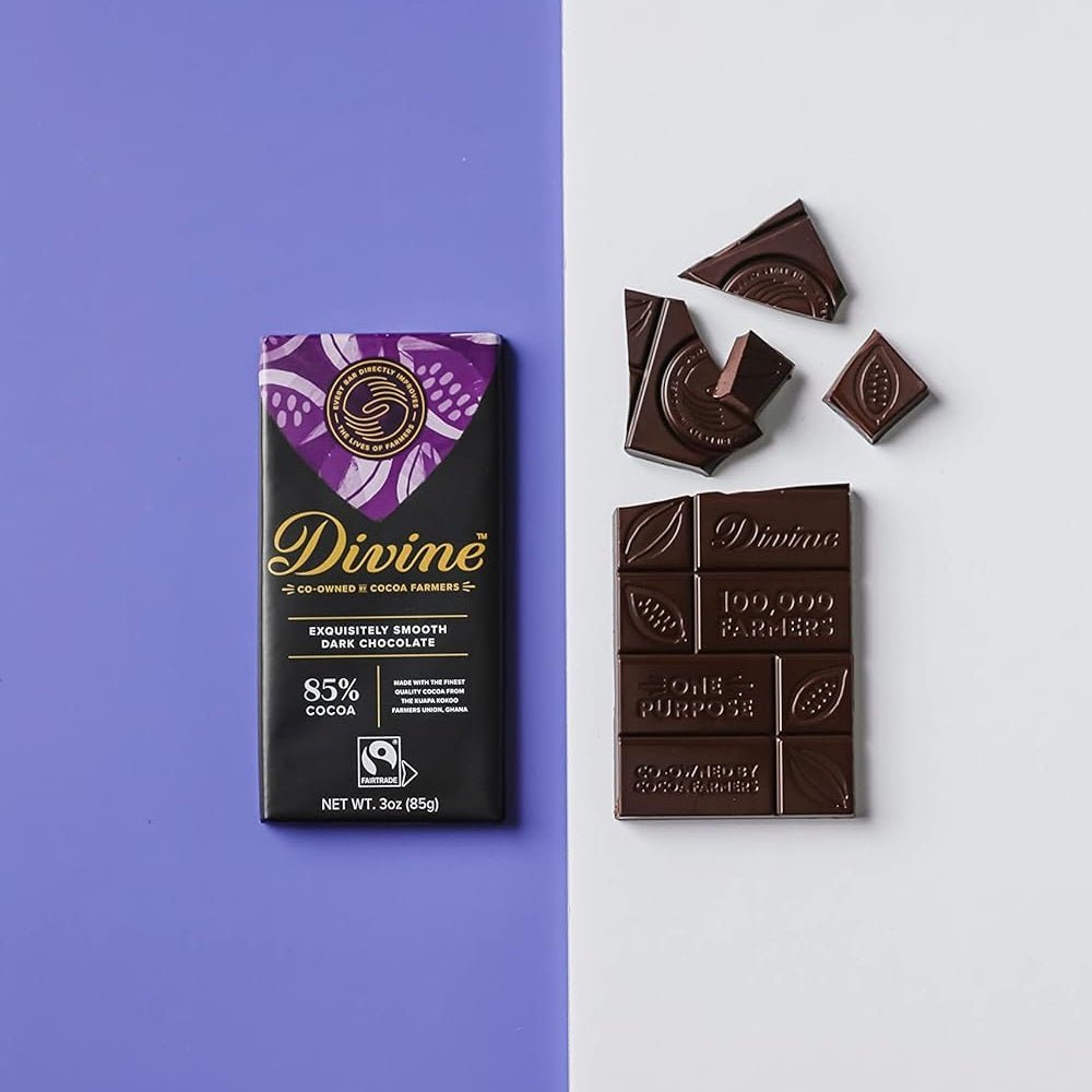 85% Dark Chocolate Bar 90g - Eco Natural Products - Divine Chocolate - Chocolate