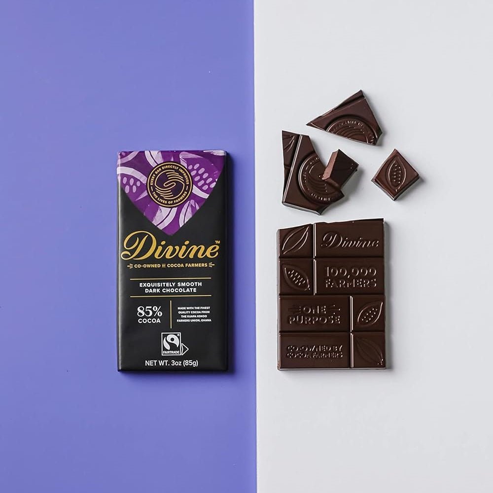 85% Dark Chocolate Bar 90g - Divine Chocolate - Chocolate - Eco Natural Products