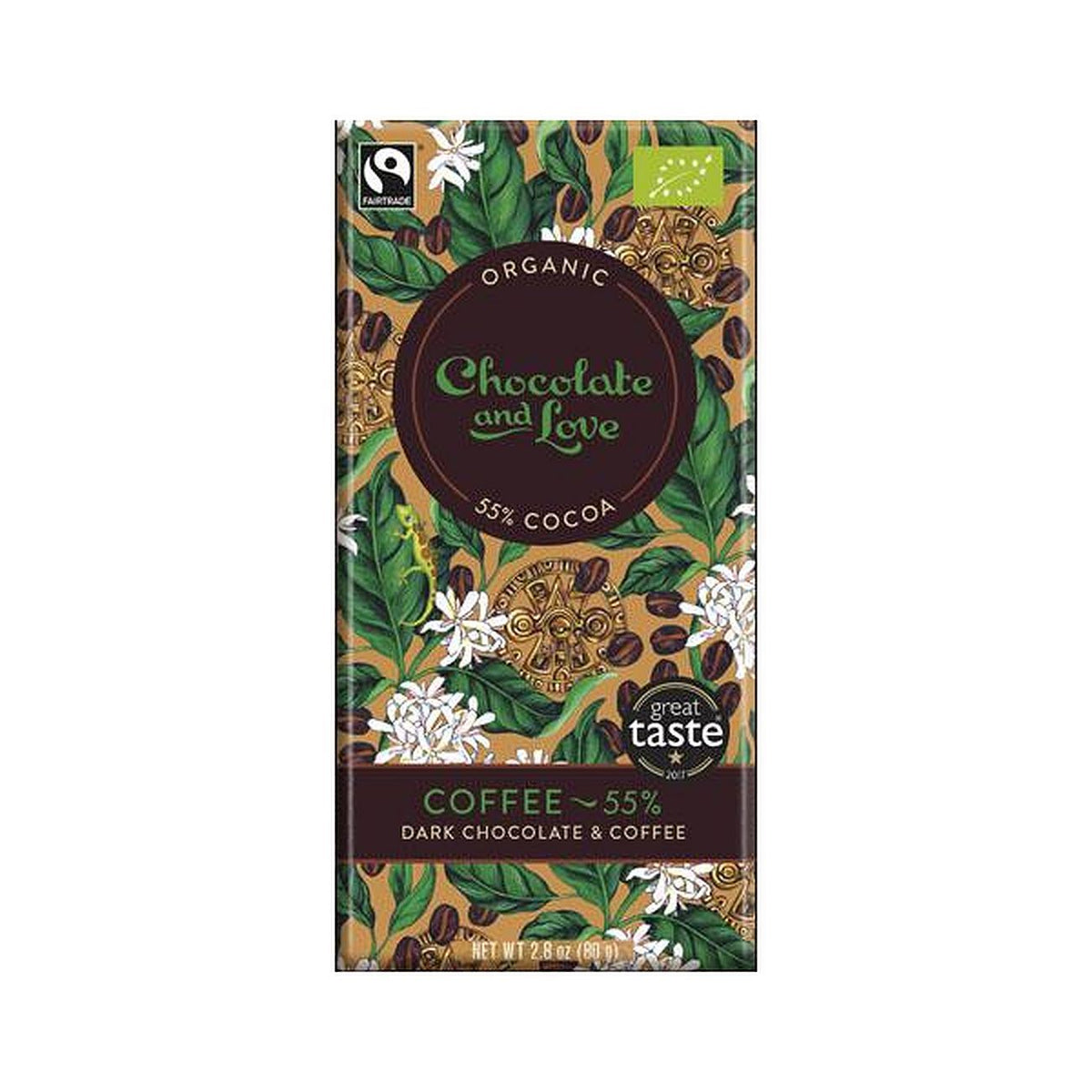 Dark Chocolate & Coffee 55% 80g BBE 25.09.26